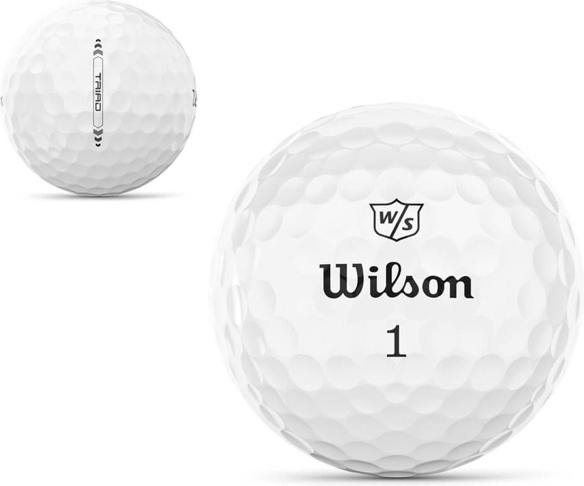 Wilson Staff Triad 2022 Golfballen - Wit -12 Stuks