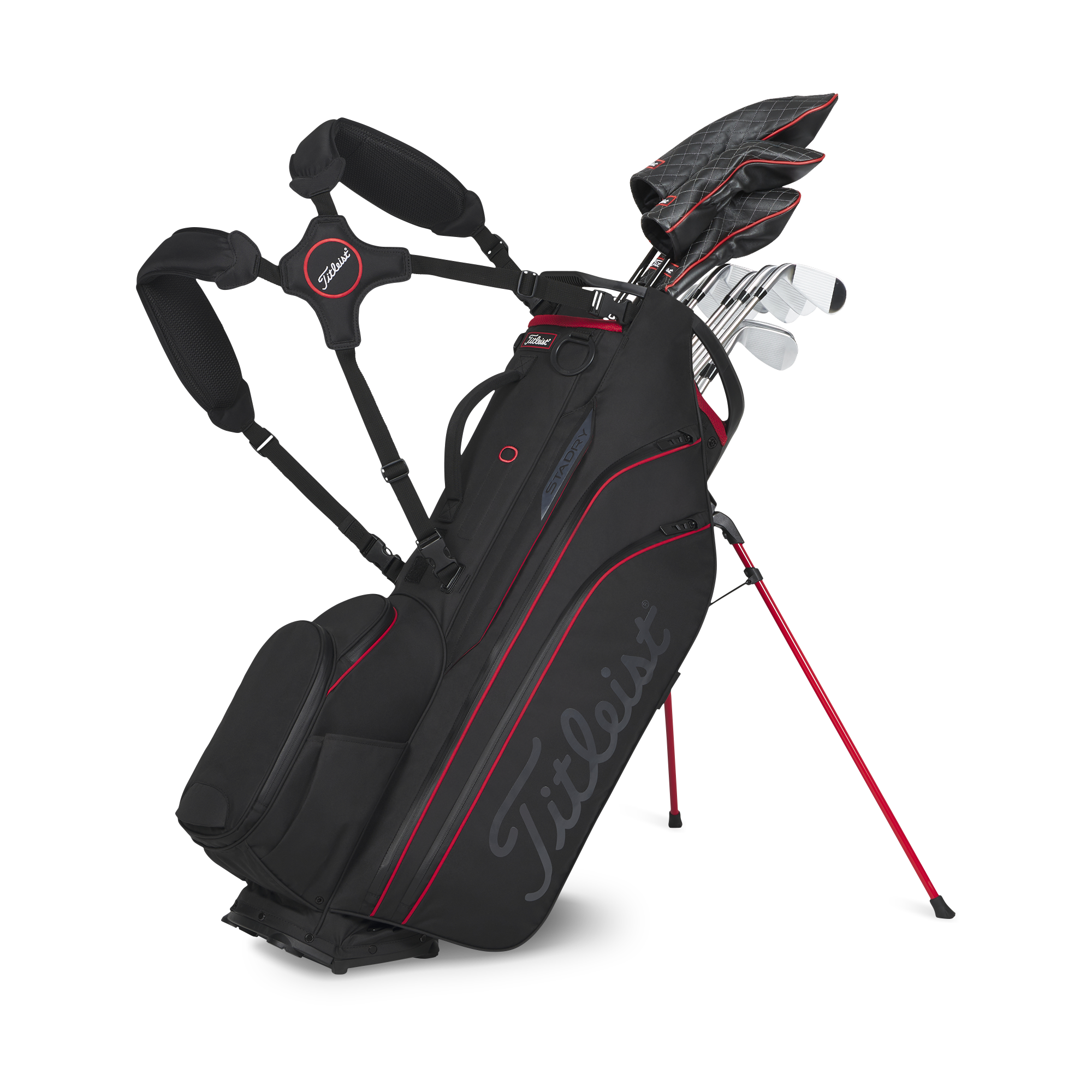 Titleist Hybrid 14 StaDry zwart/rood