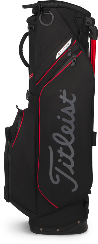 Titleist Players S4 Stadry standbag zwart rood