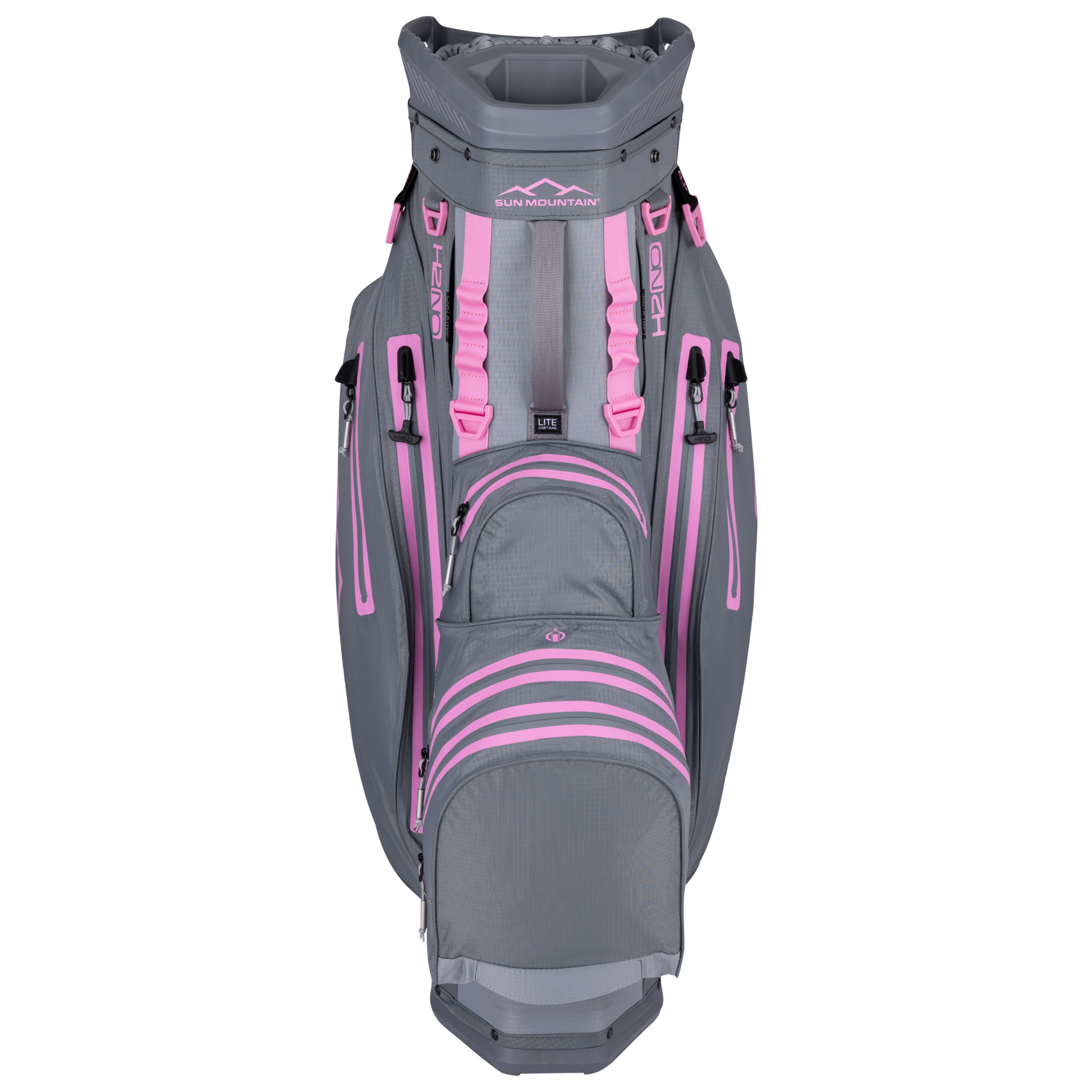 Sun Mountain H2NO Lite cartbag nickel/pink
