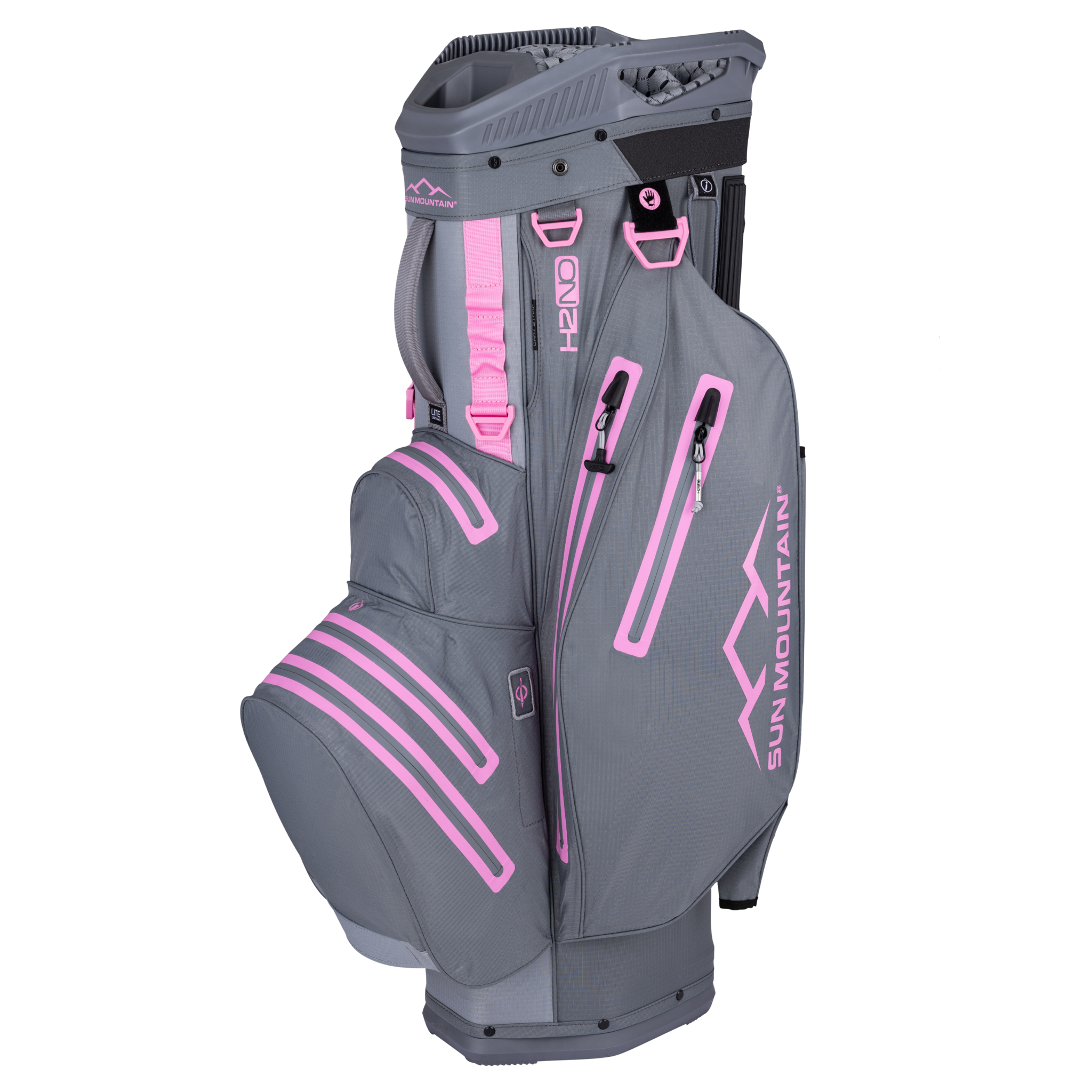 Sun Mountain H2NO Lite cartbag nickel/pink