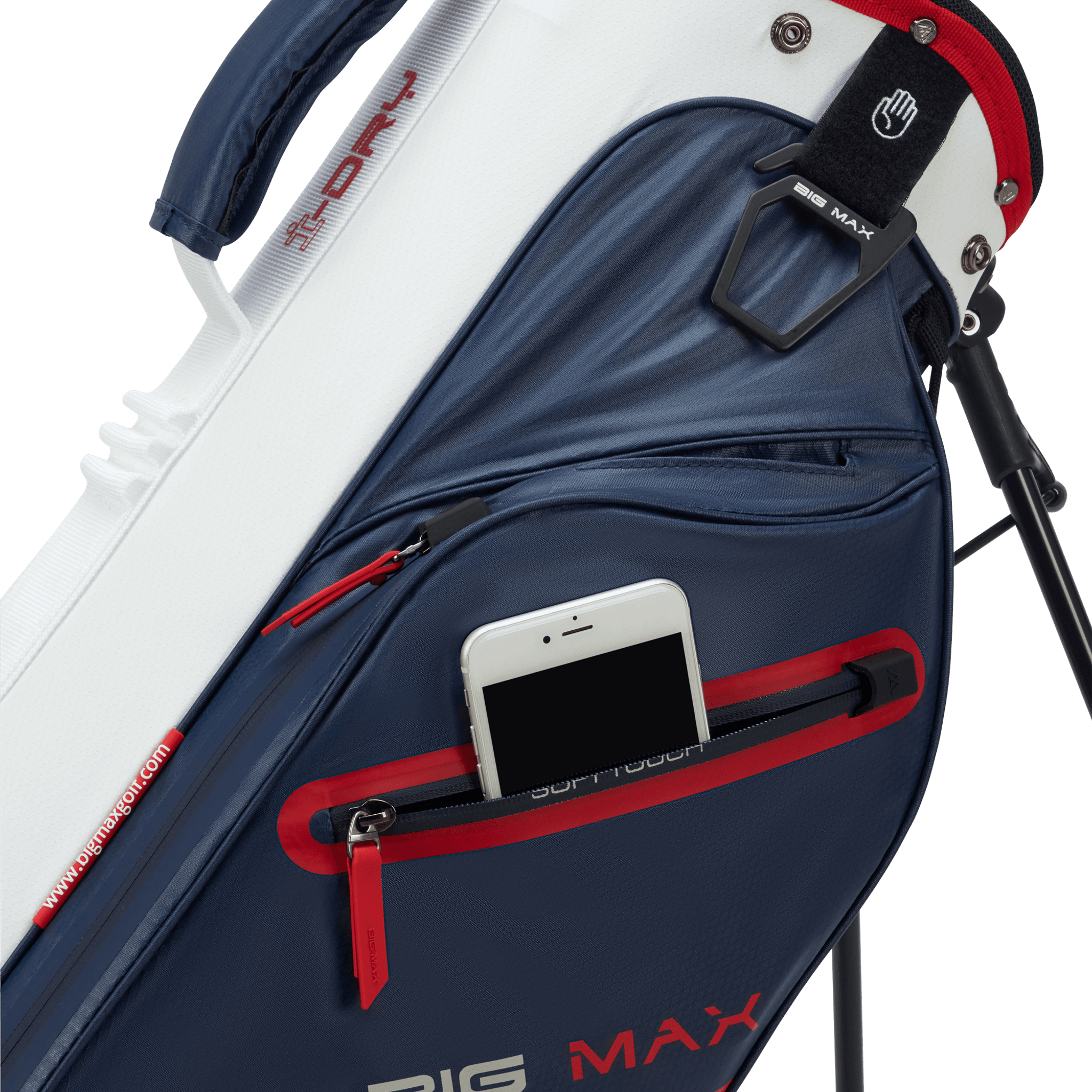 Big Max AQUA Seven H Standbag navy / wit / rood
