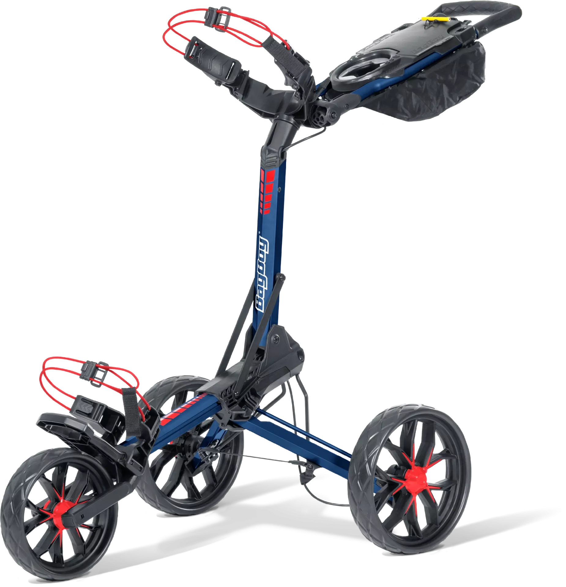 BagBoy Slimfold golftrolley navy/rood