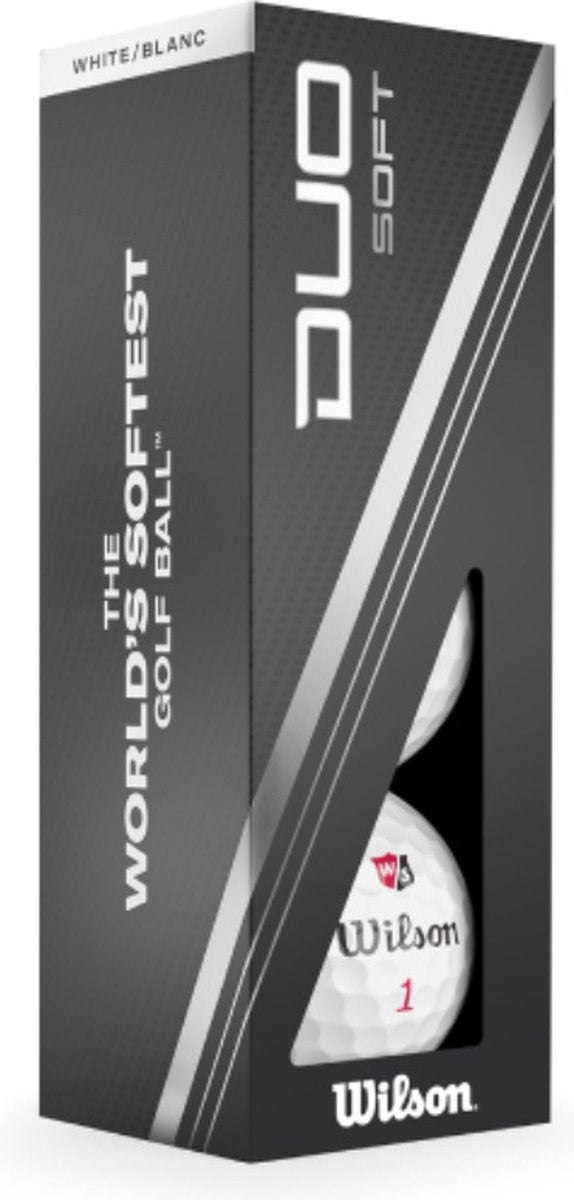 Wilson Staff DUO Soft Golfballen 2023 - Wit - 12 Stuks