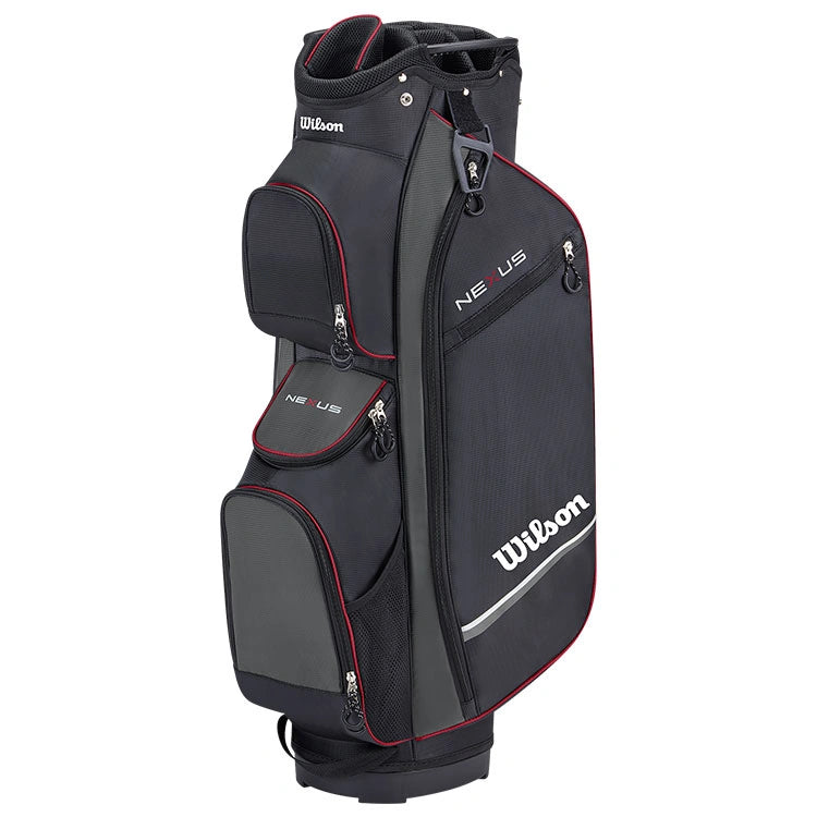 Wilson Nexus cart bag zwart grijs rood