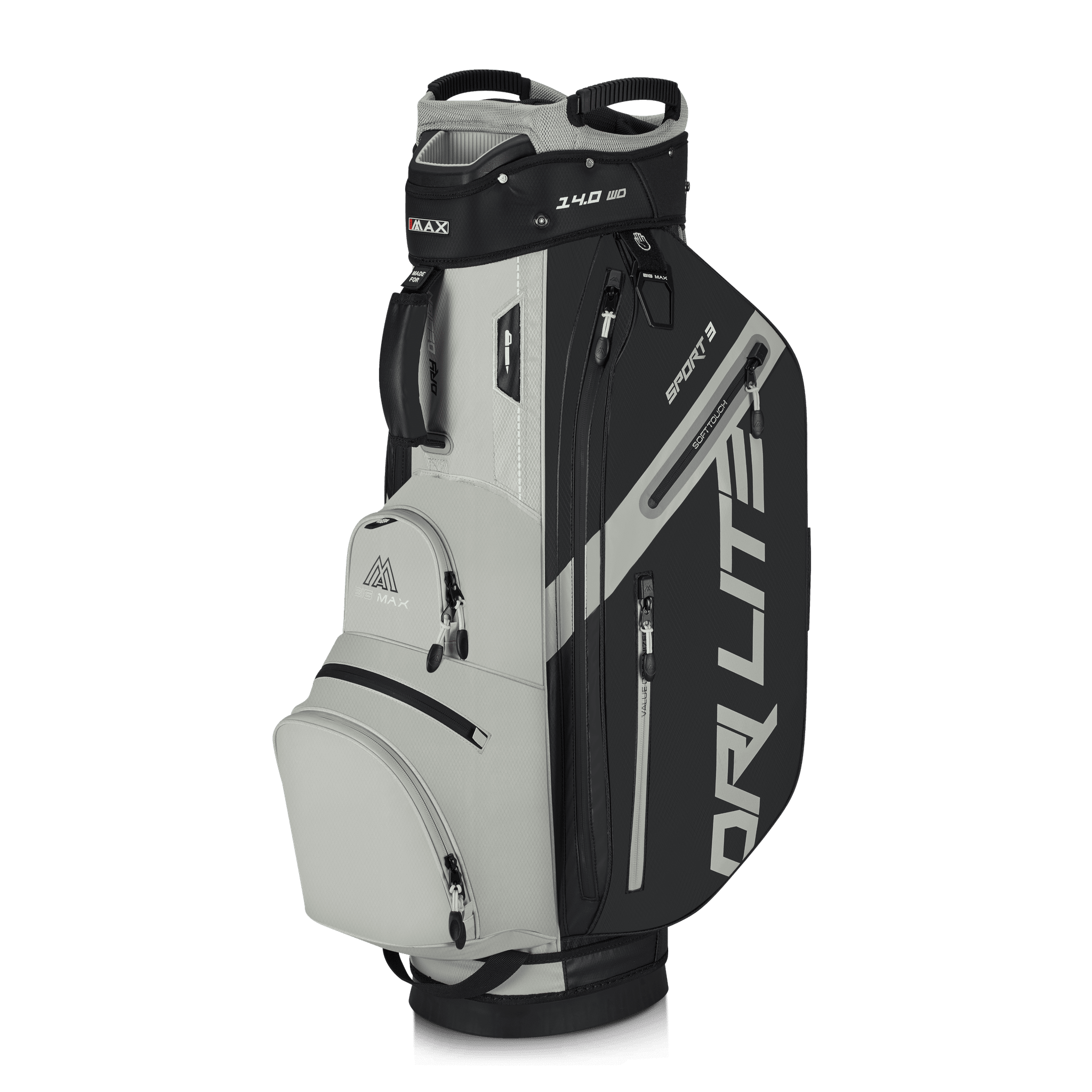Big Max Dri Lite Sport 3 cartbag zwart/taupe