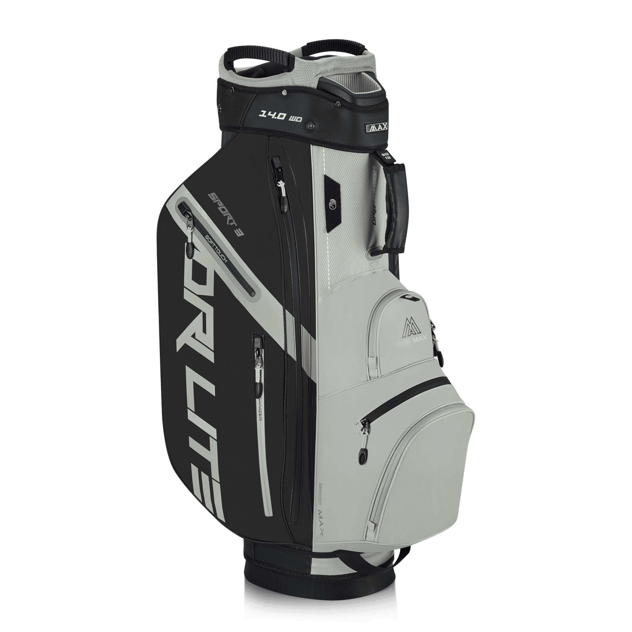 Big Max Dri Lite Sport 3 cartbag zwart/taupe