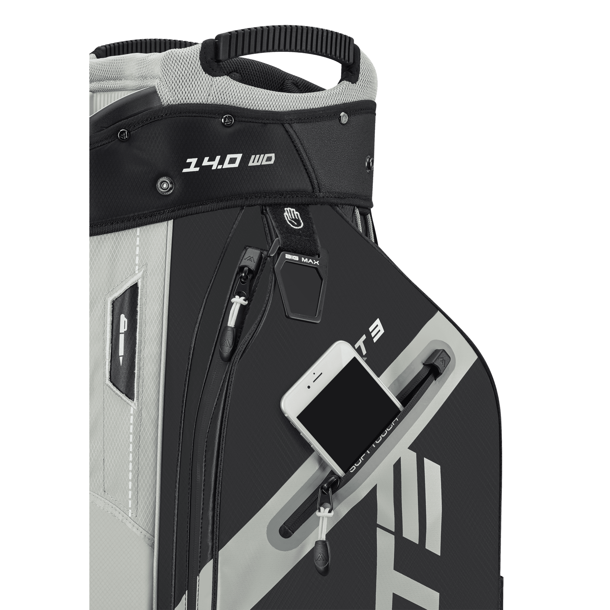 Big Max Dri Lite Sport 3 cartbag zwart/taupe