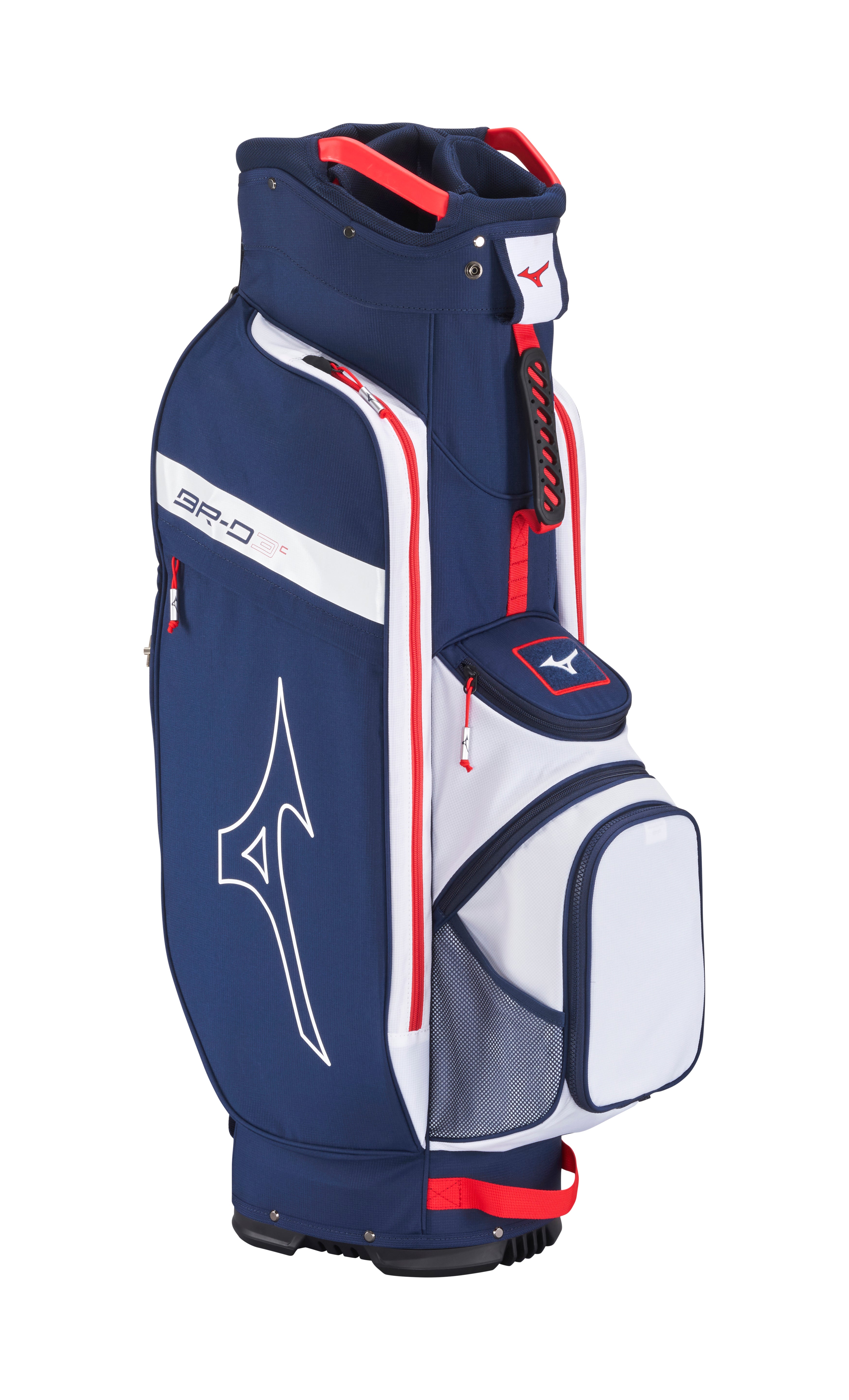 Mizuno BR D3 cartbag navy rood