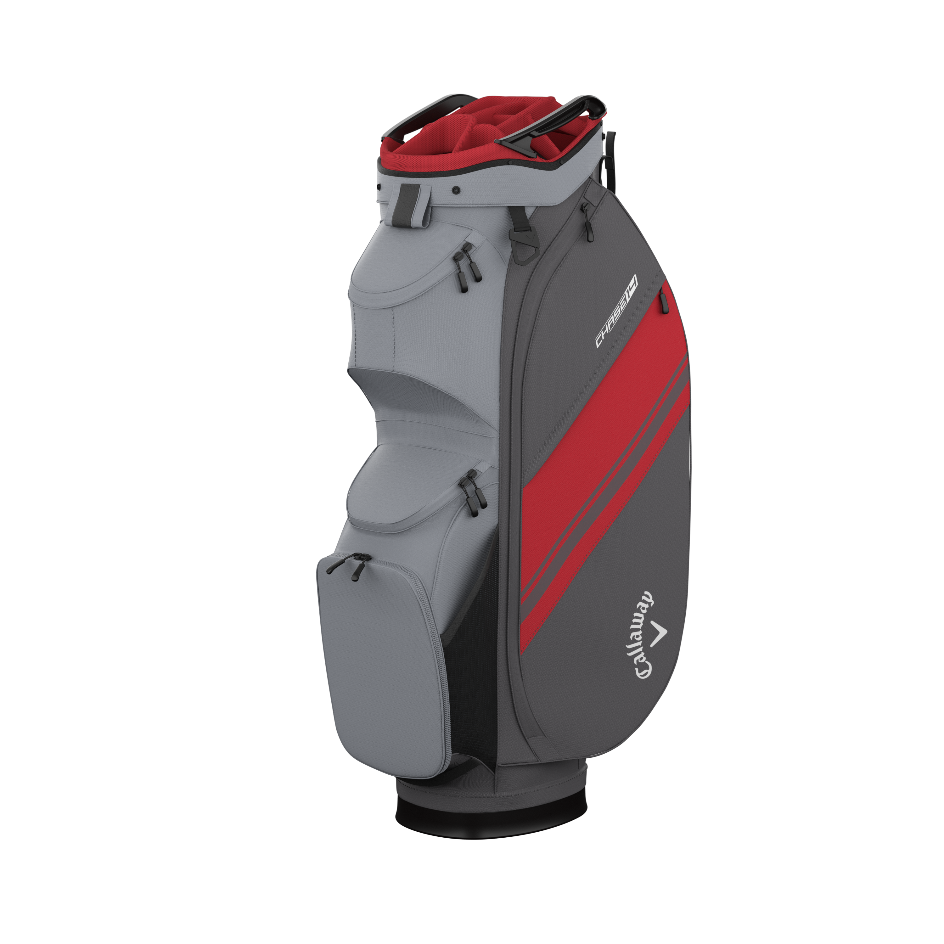 Callaway Chase 14 cartbag 2026 steel/graphite/red
