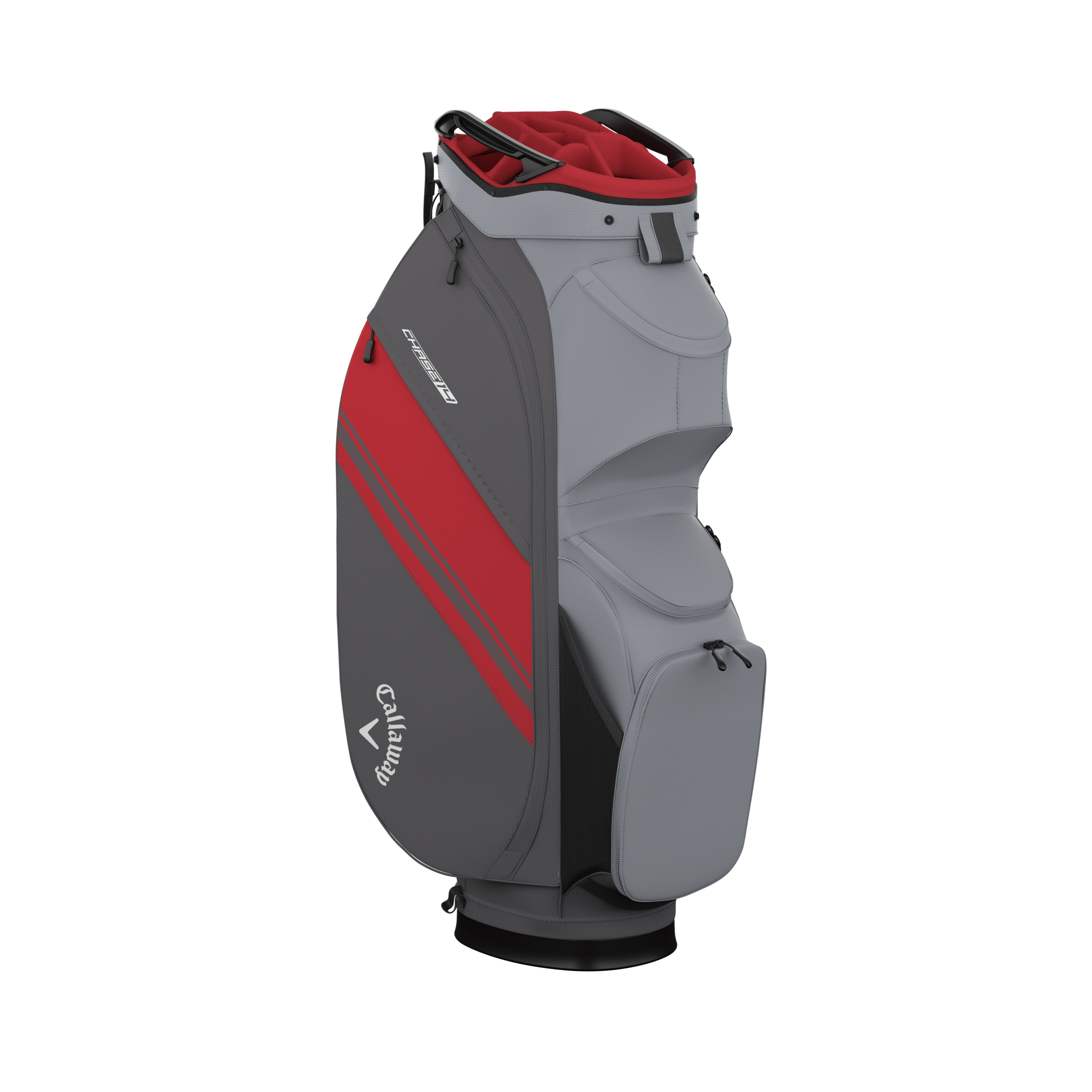 Callaway Chase 14 cartbag 2026 steel/graphite/red
