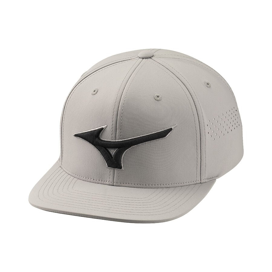 Mizuno tour flat snapback grijs