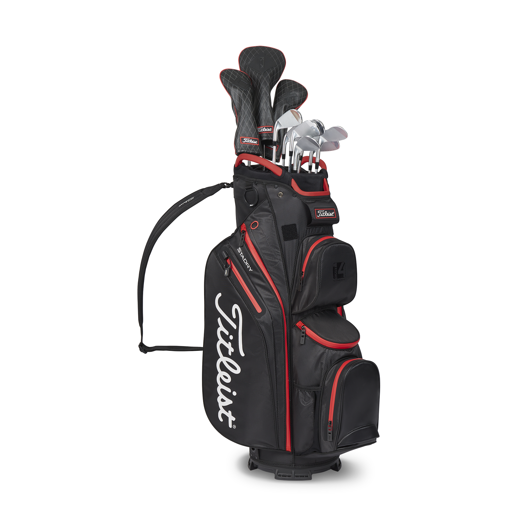 Titleist Cart 14 Stadry zwart/rood