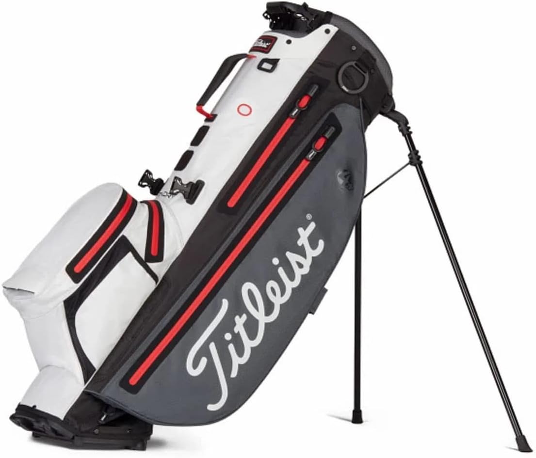 Titleist Players 4+ stadry stand bag grijs wit