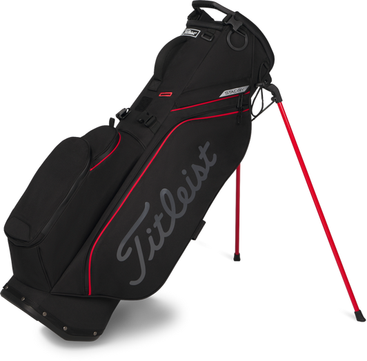 Titleist Players S4 Stadry standbag zwart rood