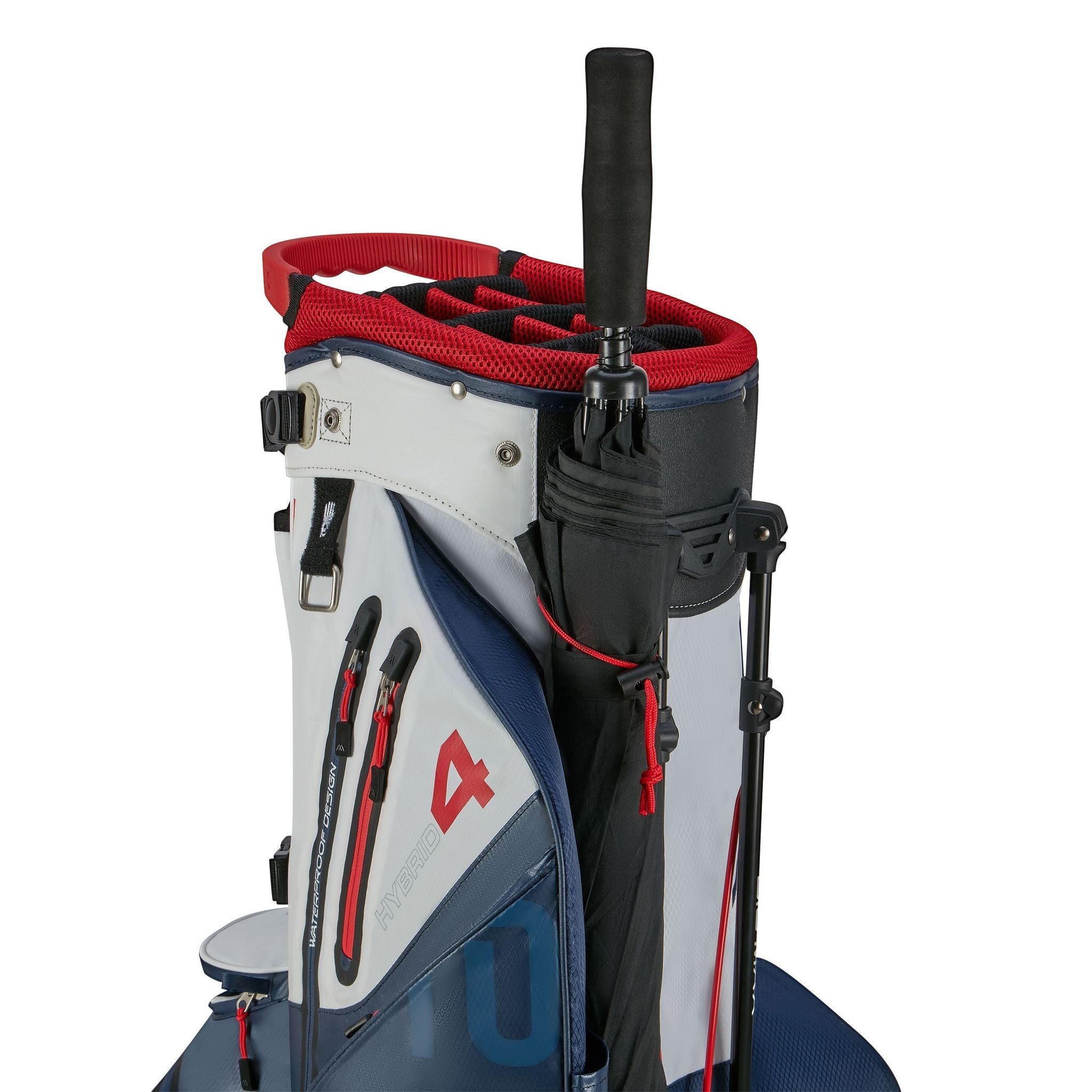 Big Max Aqua Hybrid 4 standbag navy/wit/rood
