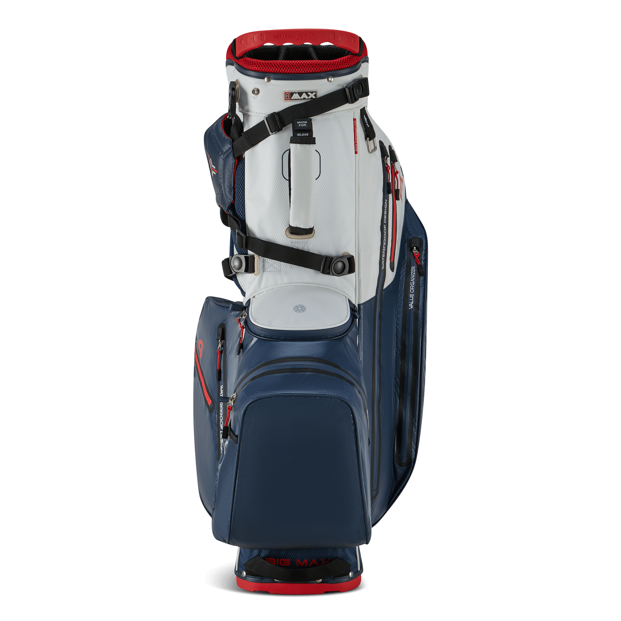Big Max Aqua Hybrid 4 standbag navy/wit/rood
