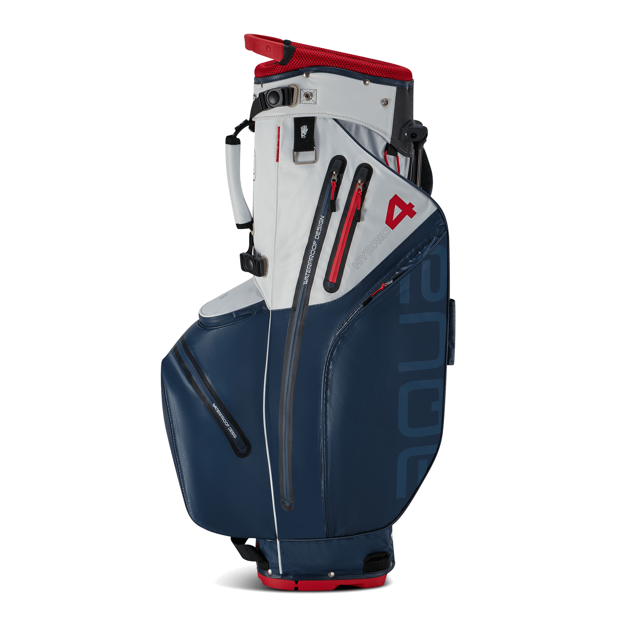 Big Max Aqua Hybrid 4 standbag navy/wit/rood