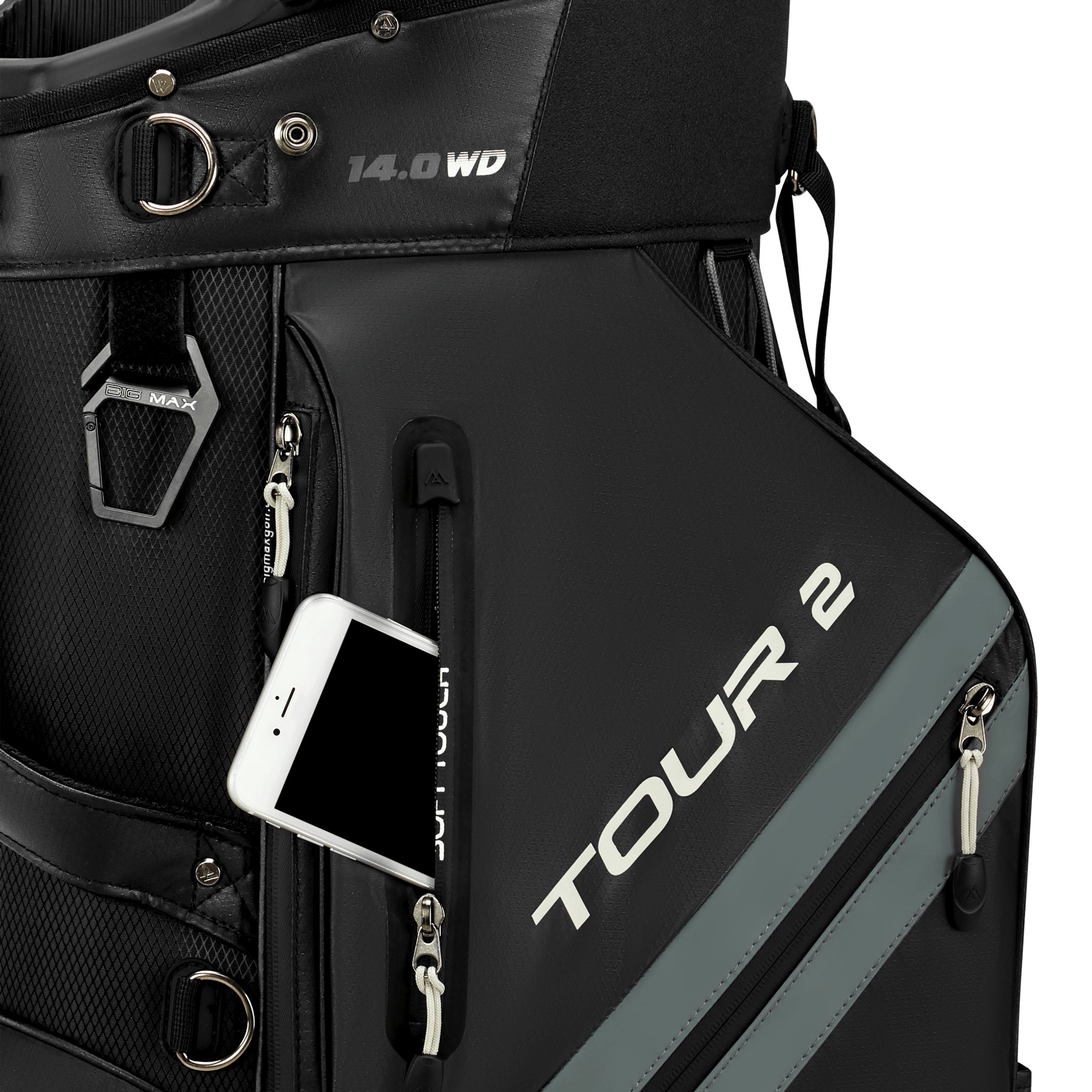 Big Max Dri Lite Tour 2 Cartbag Zwart