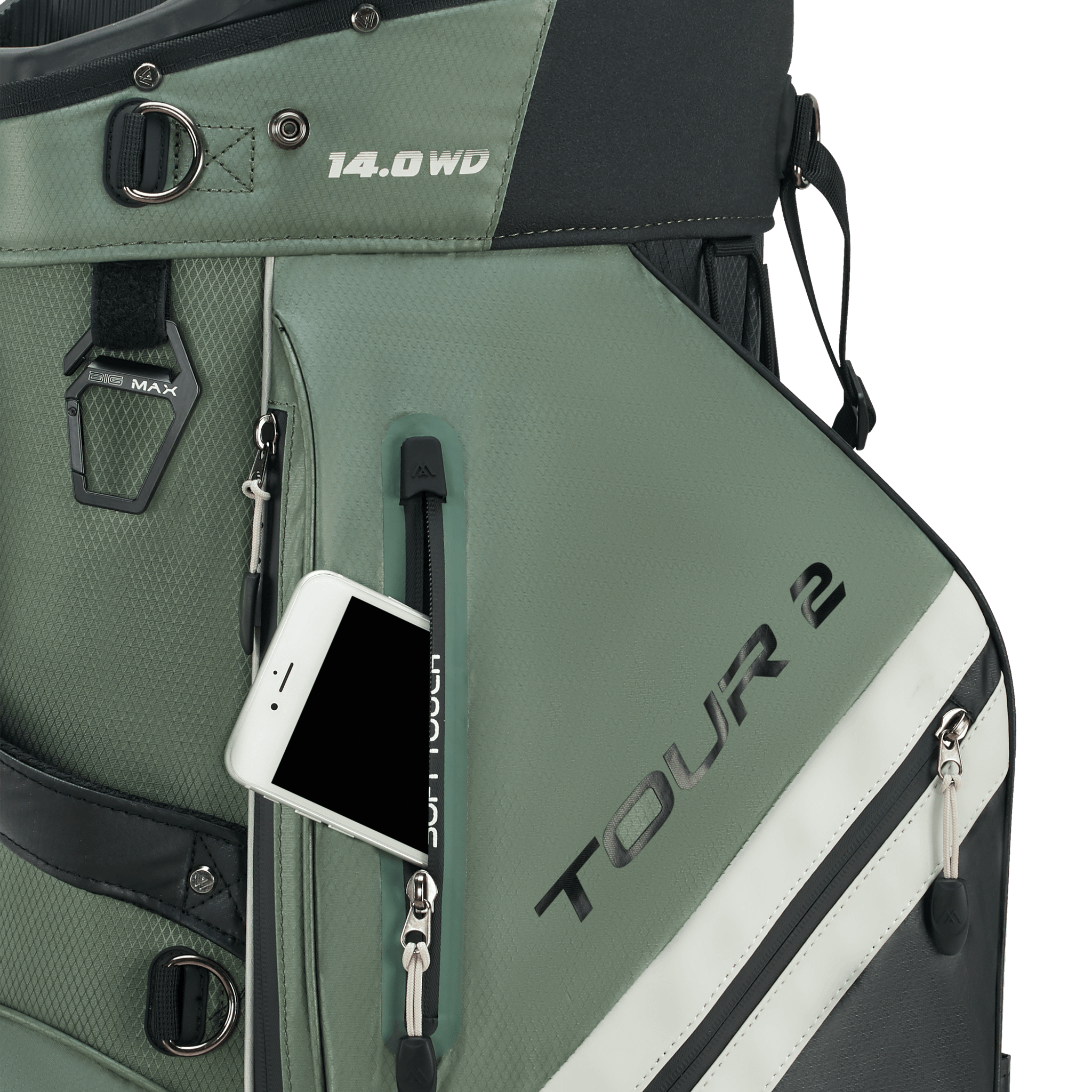 Big Max Dri Lite Tour 2 Cartbag zwart/groen