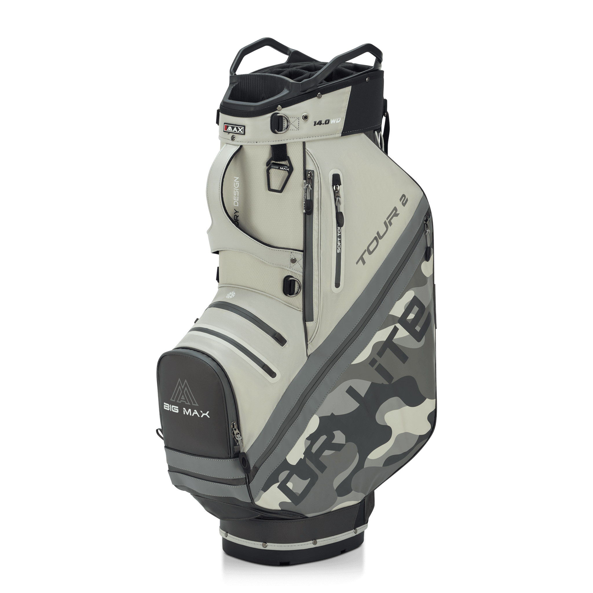 Big Max Dri Lite Tour 2 Cartbag camo/grijs/wit