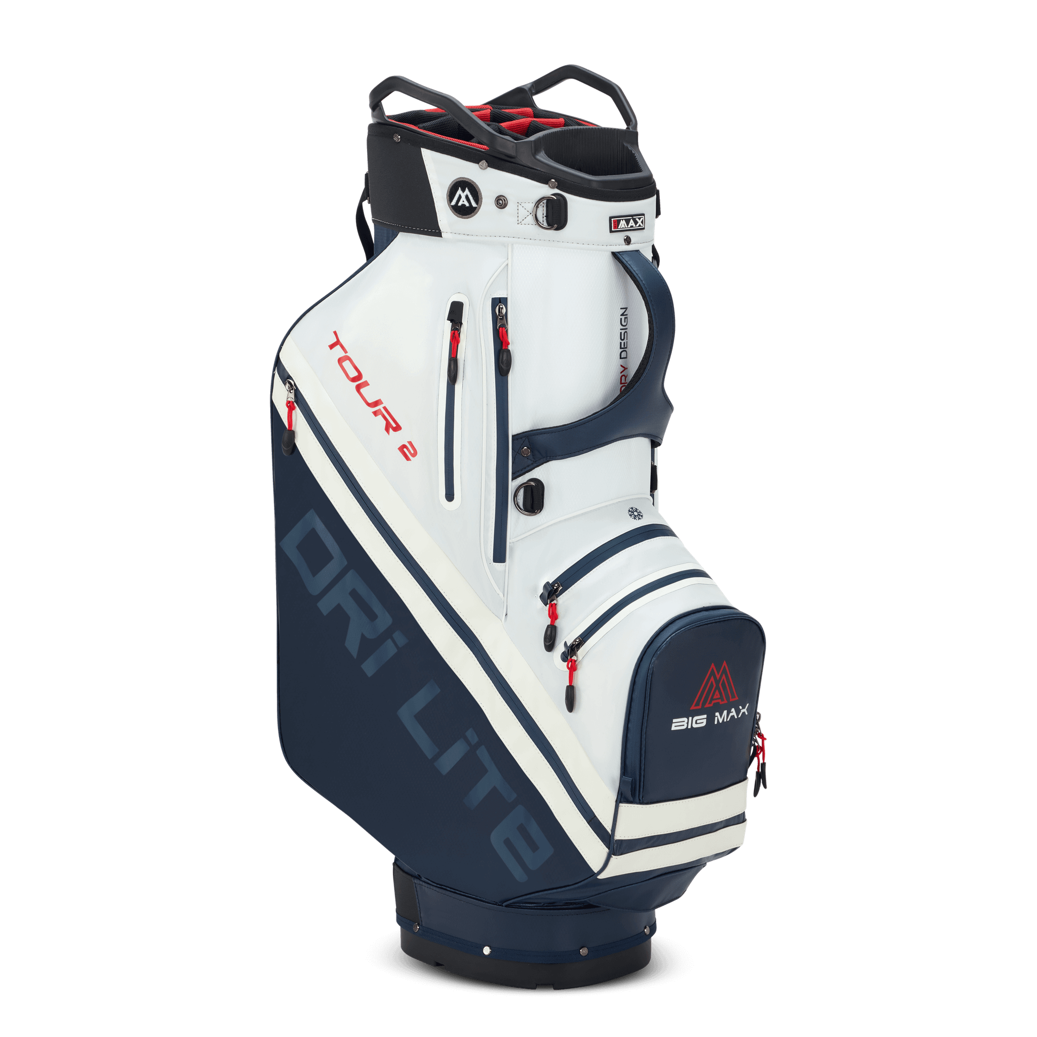 Big Max Dri Lite Tour 2 Cartbag rood/navy/wit
