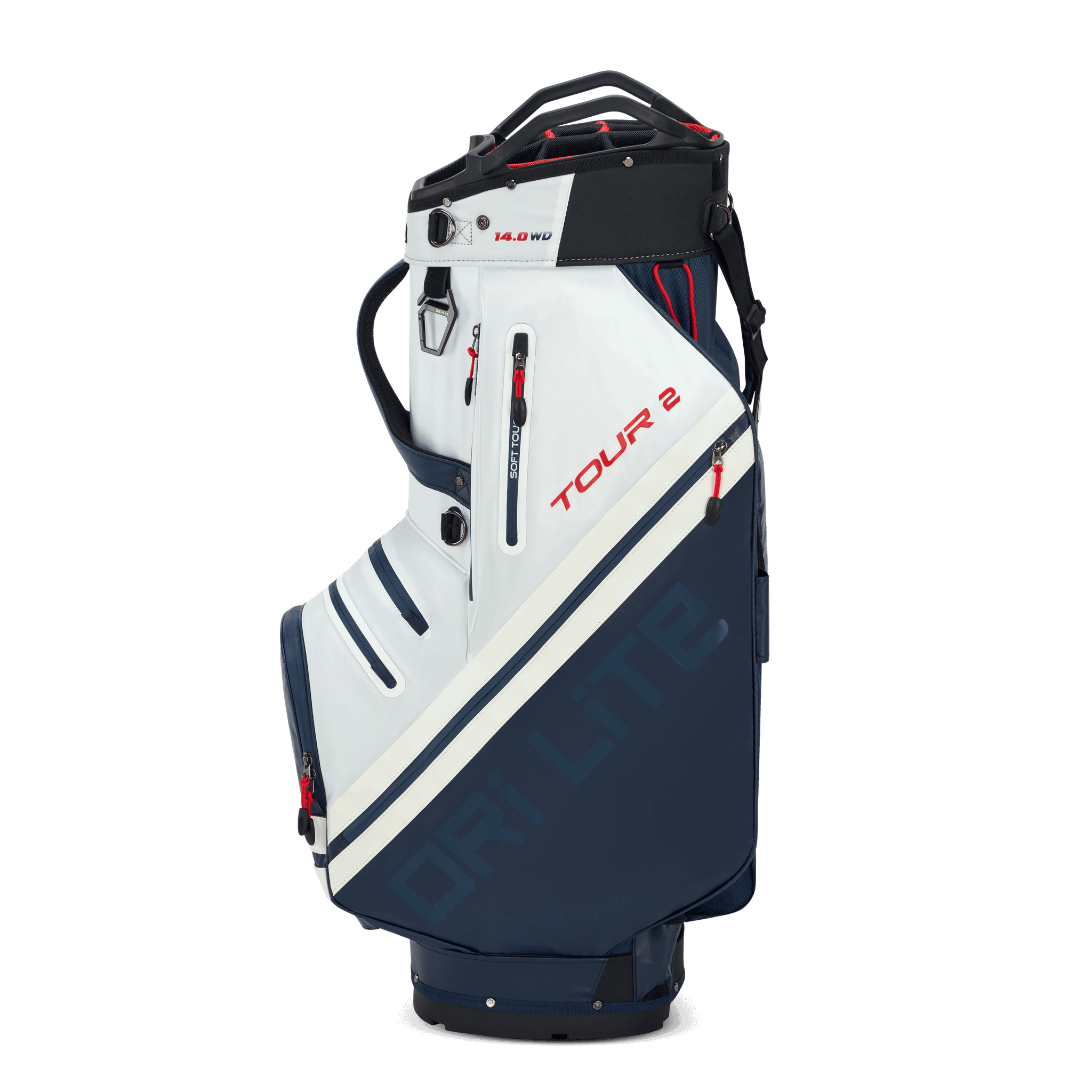 Big Max Dri Lite Tour 2 Cartbag rood/navy/wit