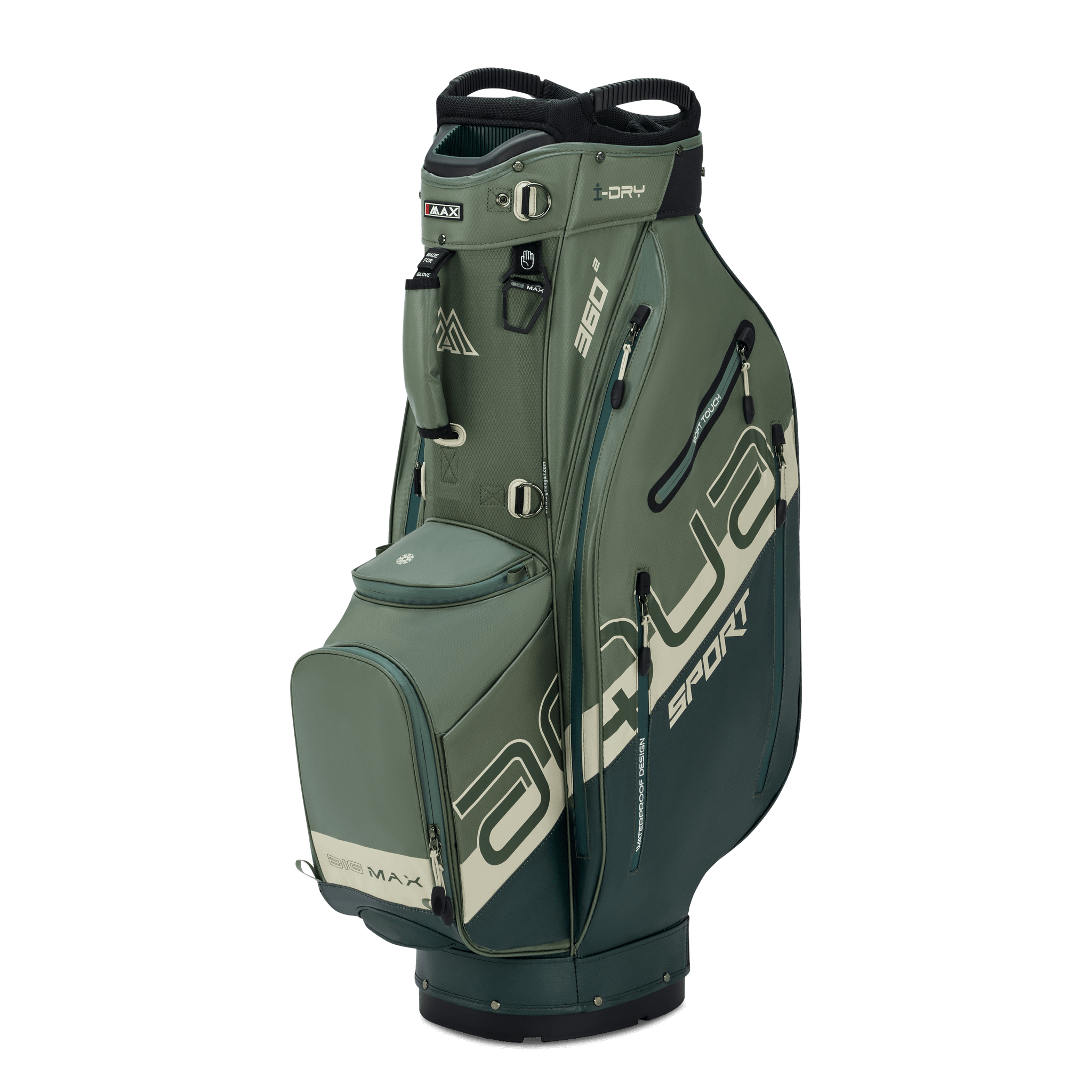 Big Max Aqua Sport 360² Cartbag Groen / Gebroken Wit