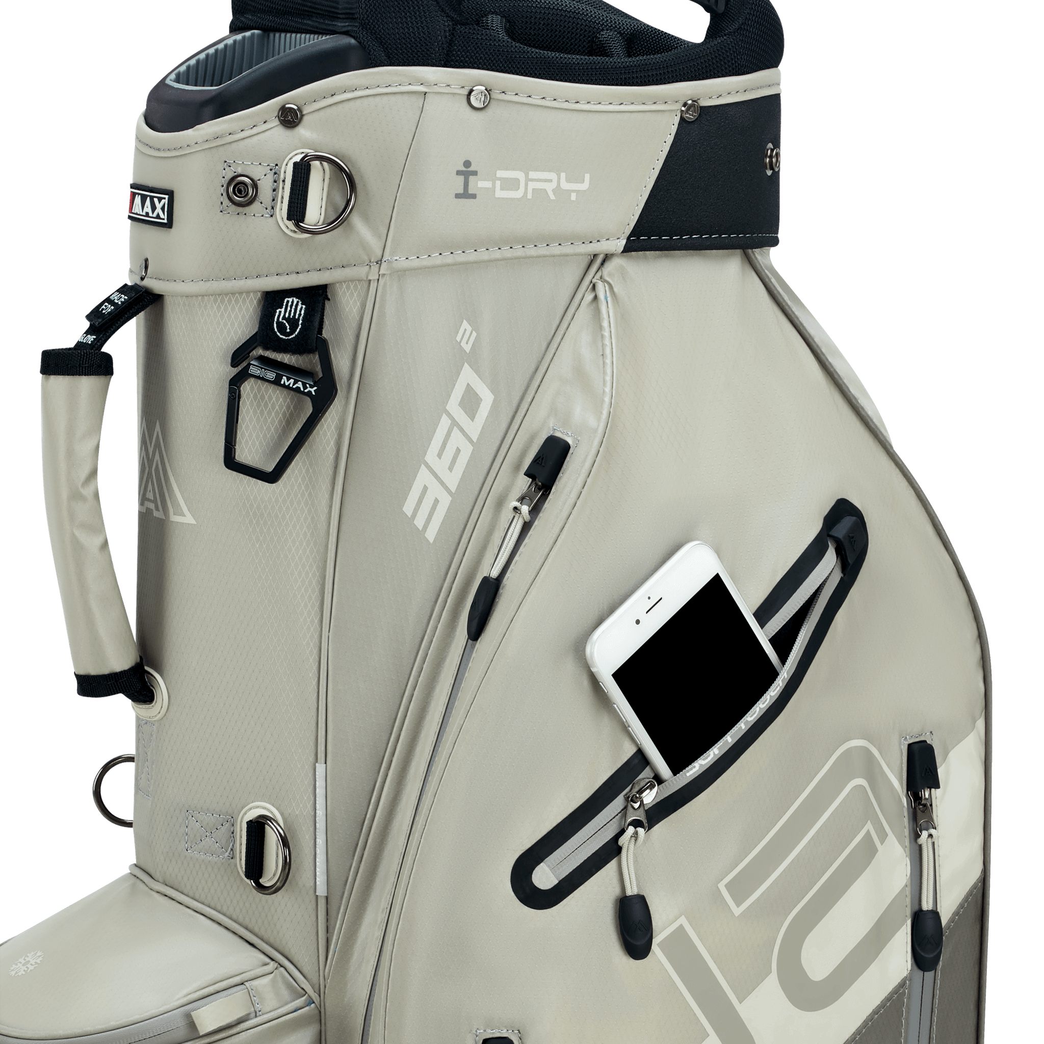 Big Max Aqua Sport 360² Cartbag Licht Grijs / Gebroken Wit