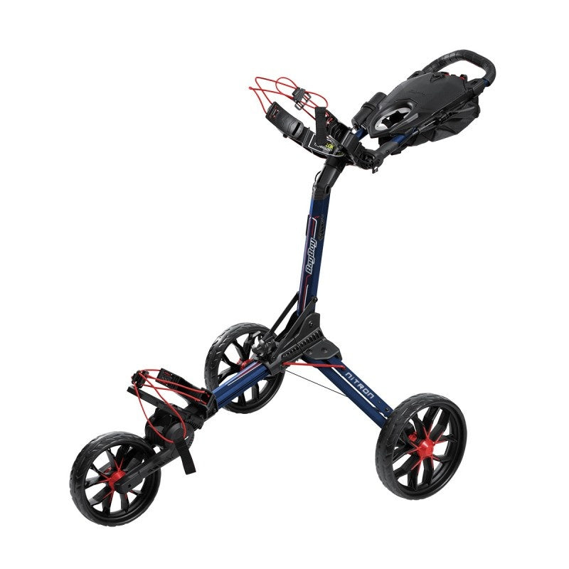 BagBoy Nitron golftrolley navy/rood