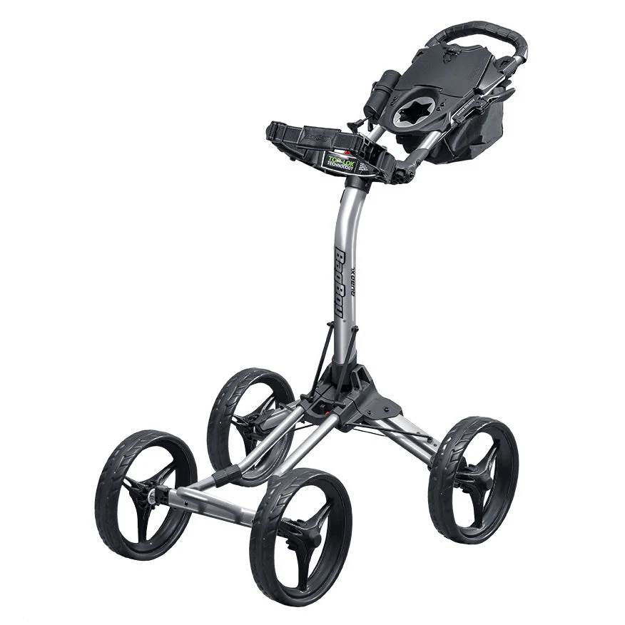 BagBoy Quad XL golftrolley zilver/zwart