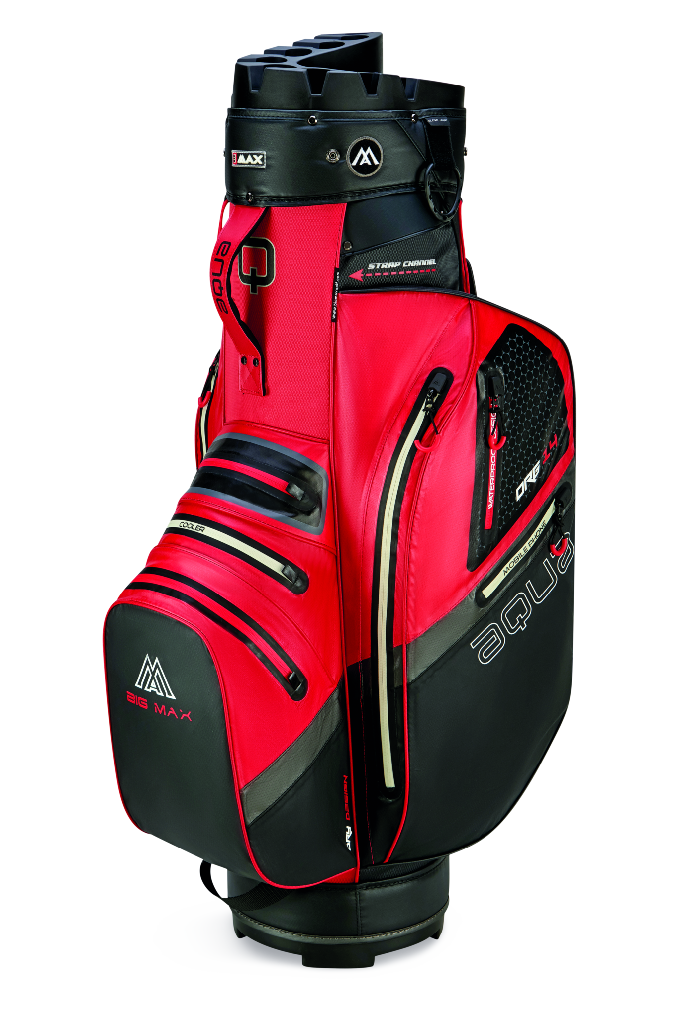 Big Max Aqua Silencio 4 cartbag rood