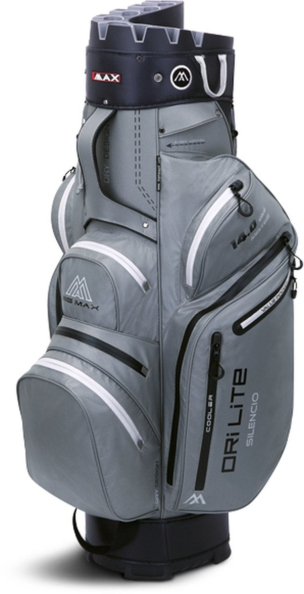 Big Max Dri Lite Silencio 2 cartbag grijs/zwart