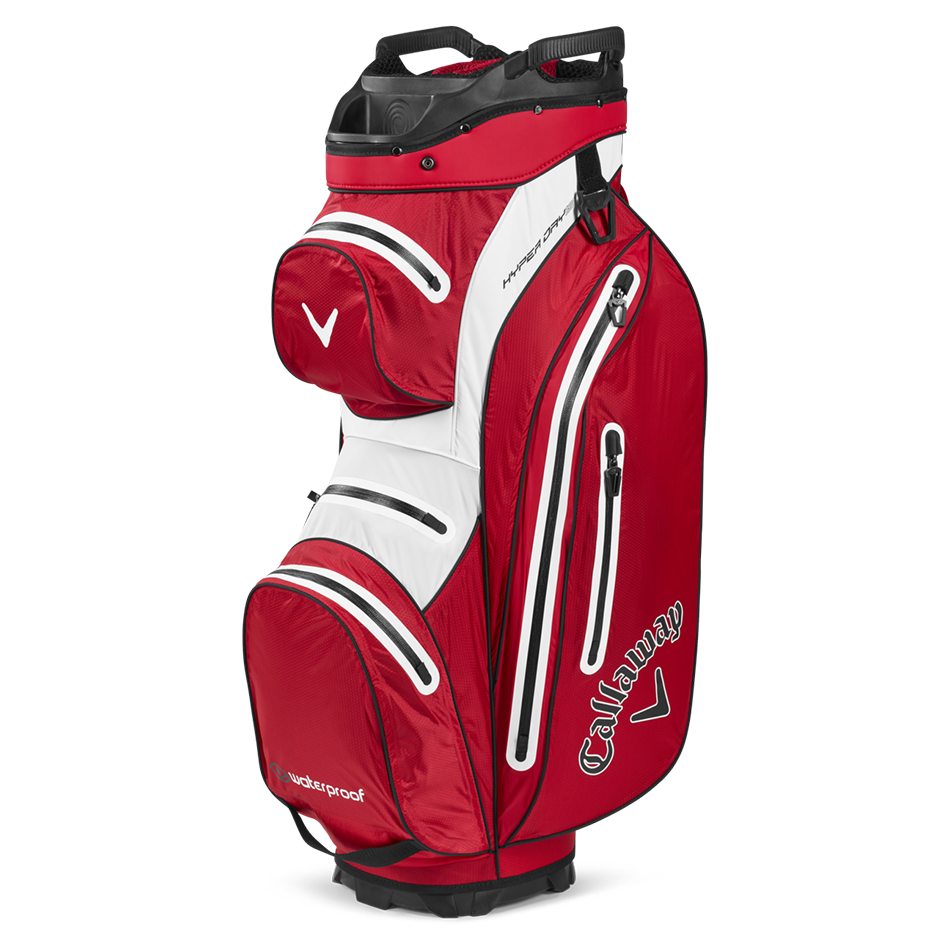 Callaway Hyper Dry 15 cartbag rood/wit