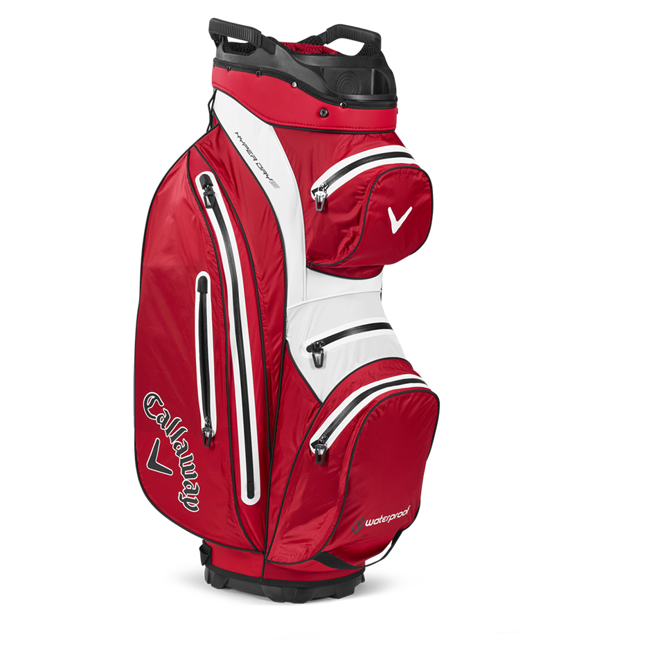 Callaway Hyper Dry 15 cartbag rood/wit