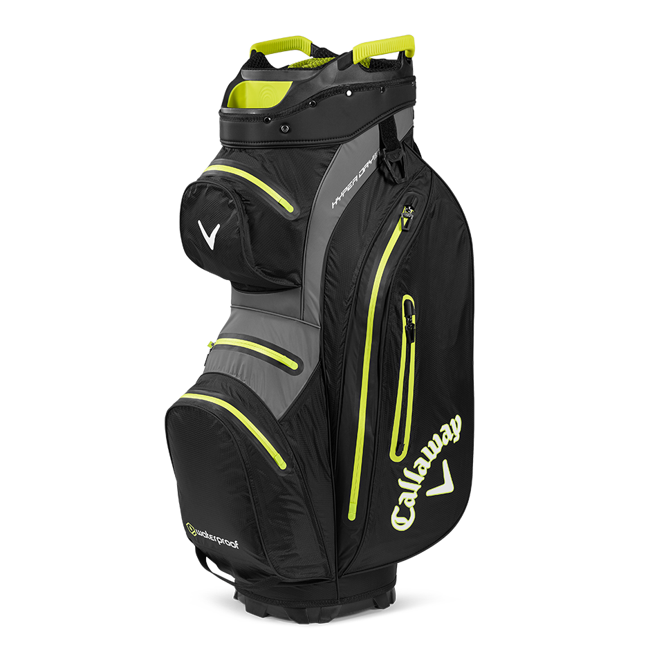 Callaway Hyper Dry 15 cartbag zwart/grijs/lime