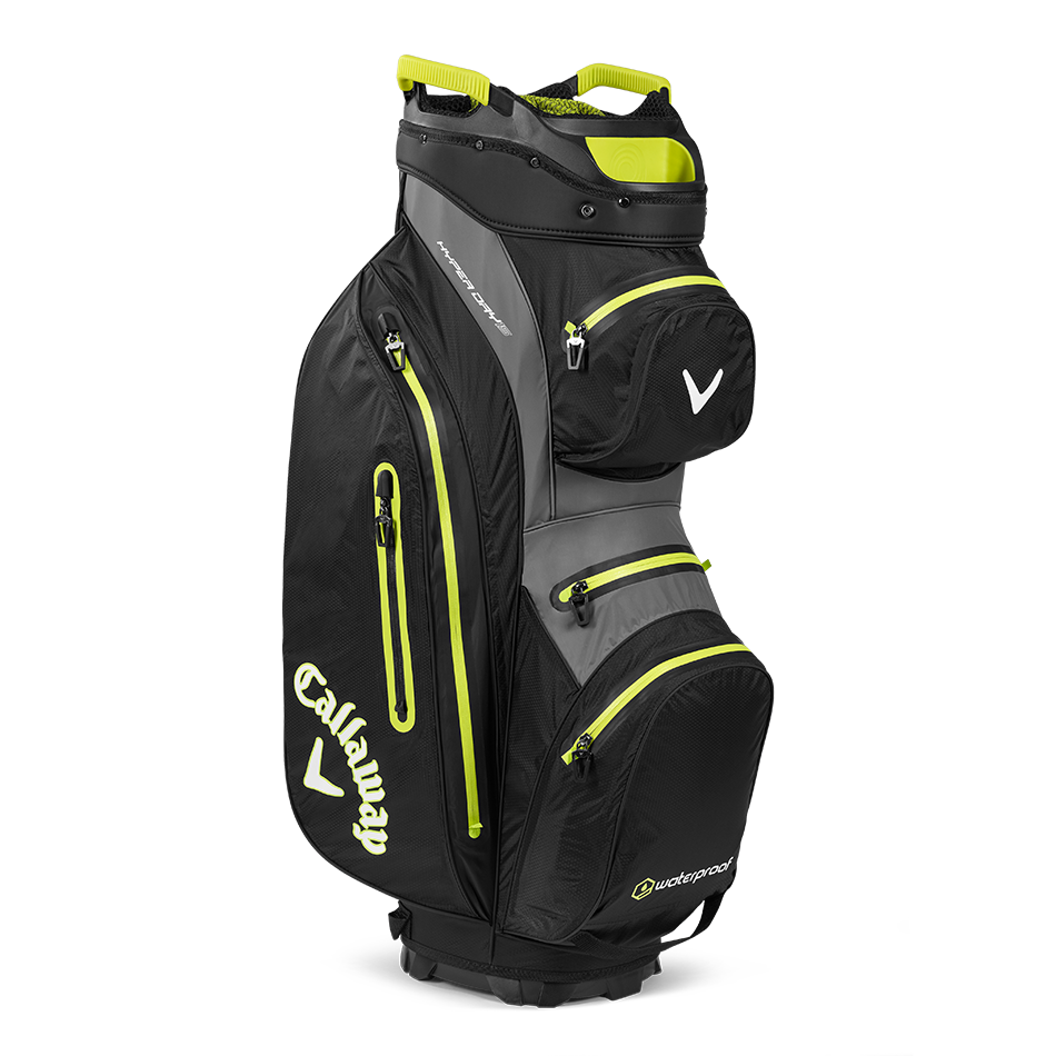 Callaway Hyper Dry 15 cartbag zwart/grijs/lime