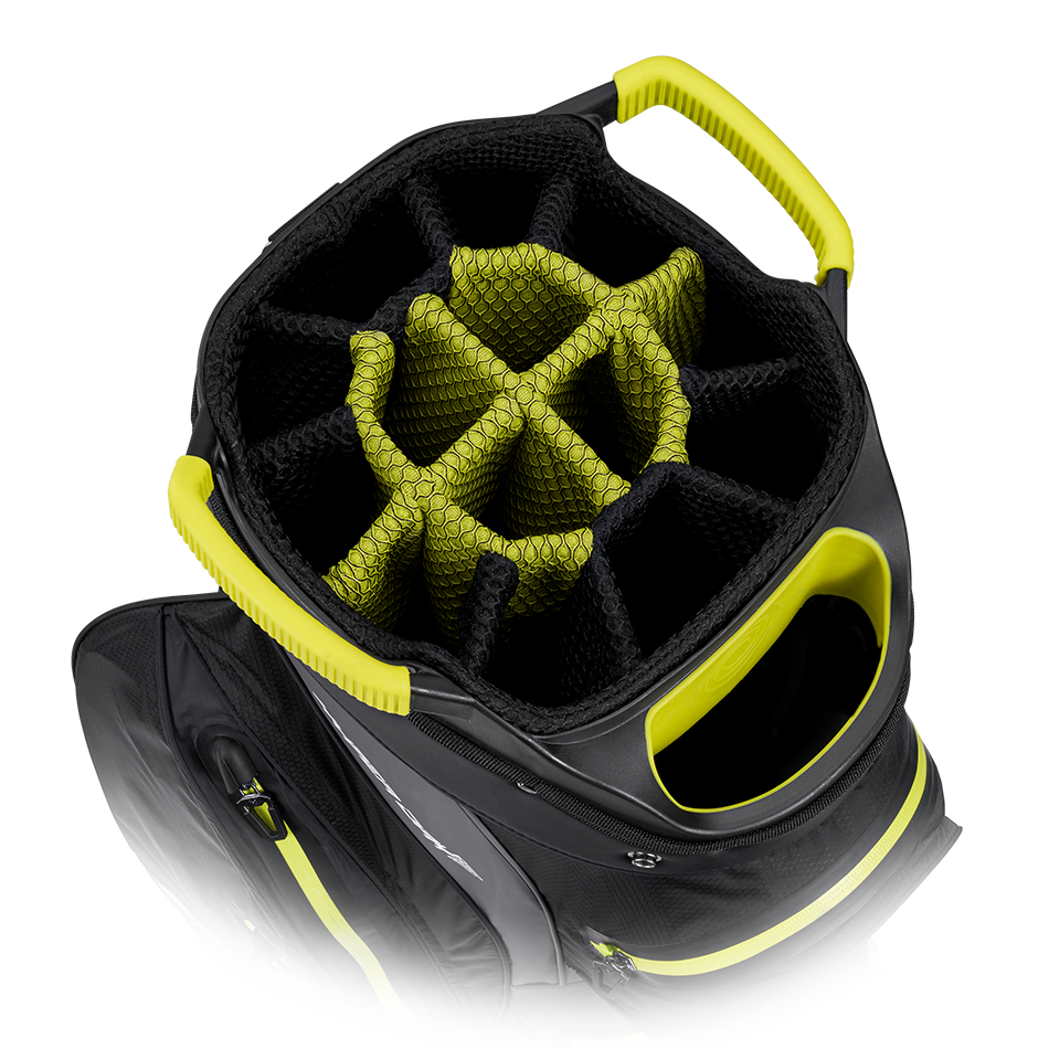 Callaway Hyper Dry 15 cartbag zwart/grijs/lime