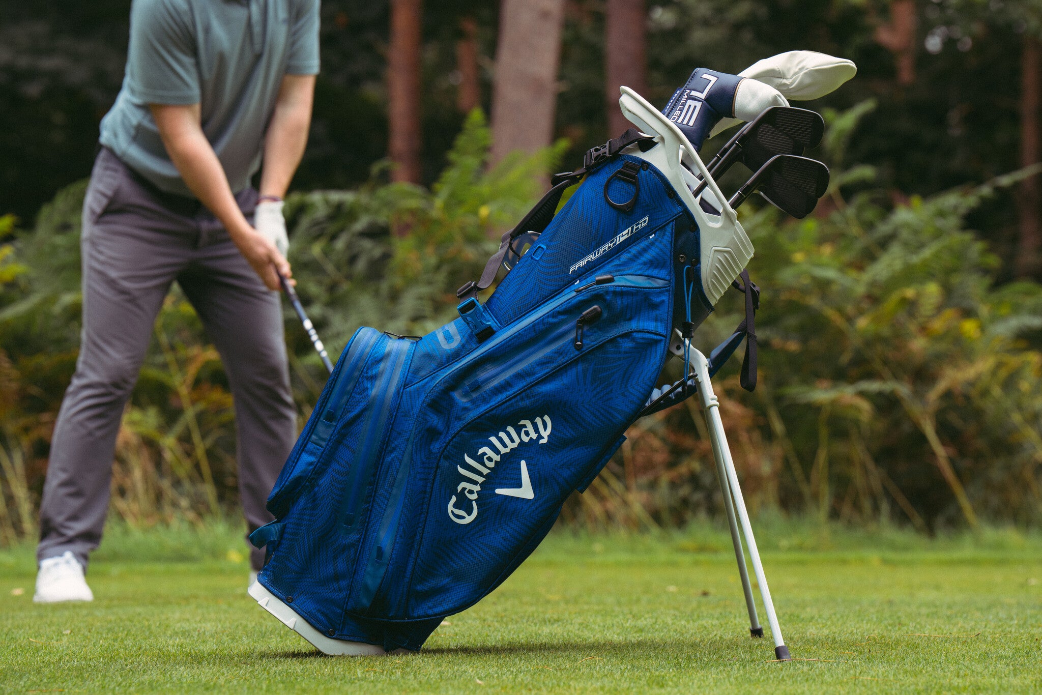 Callaway Fairway 14 Hyper Dry Standbag Blue/Palms
