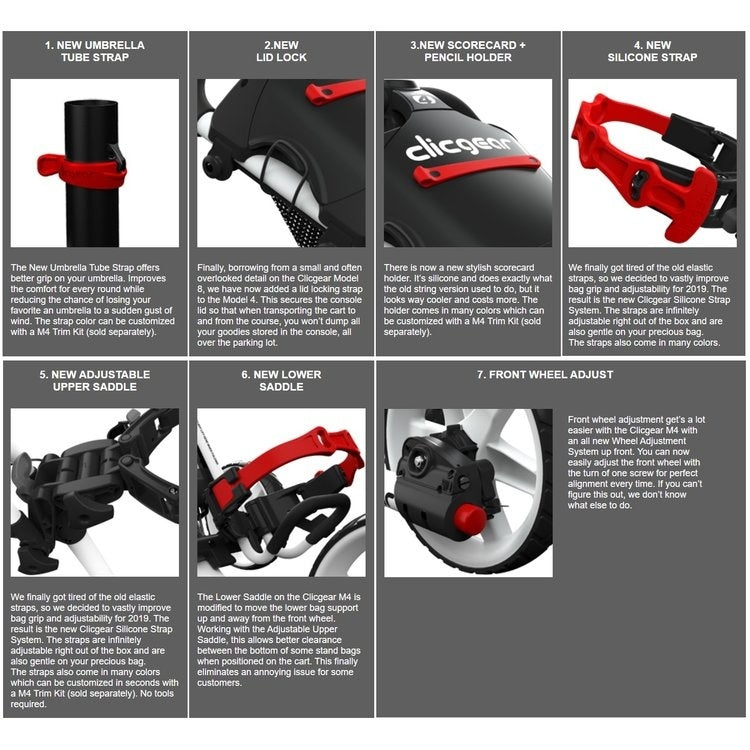 Clicgear 4.0 golftrolley rood