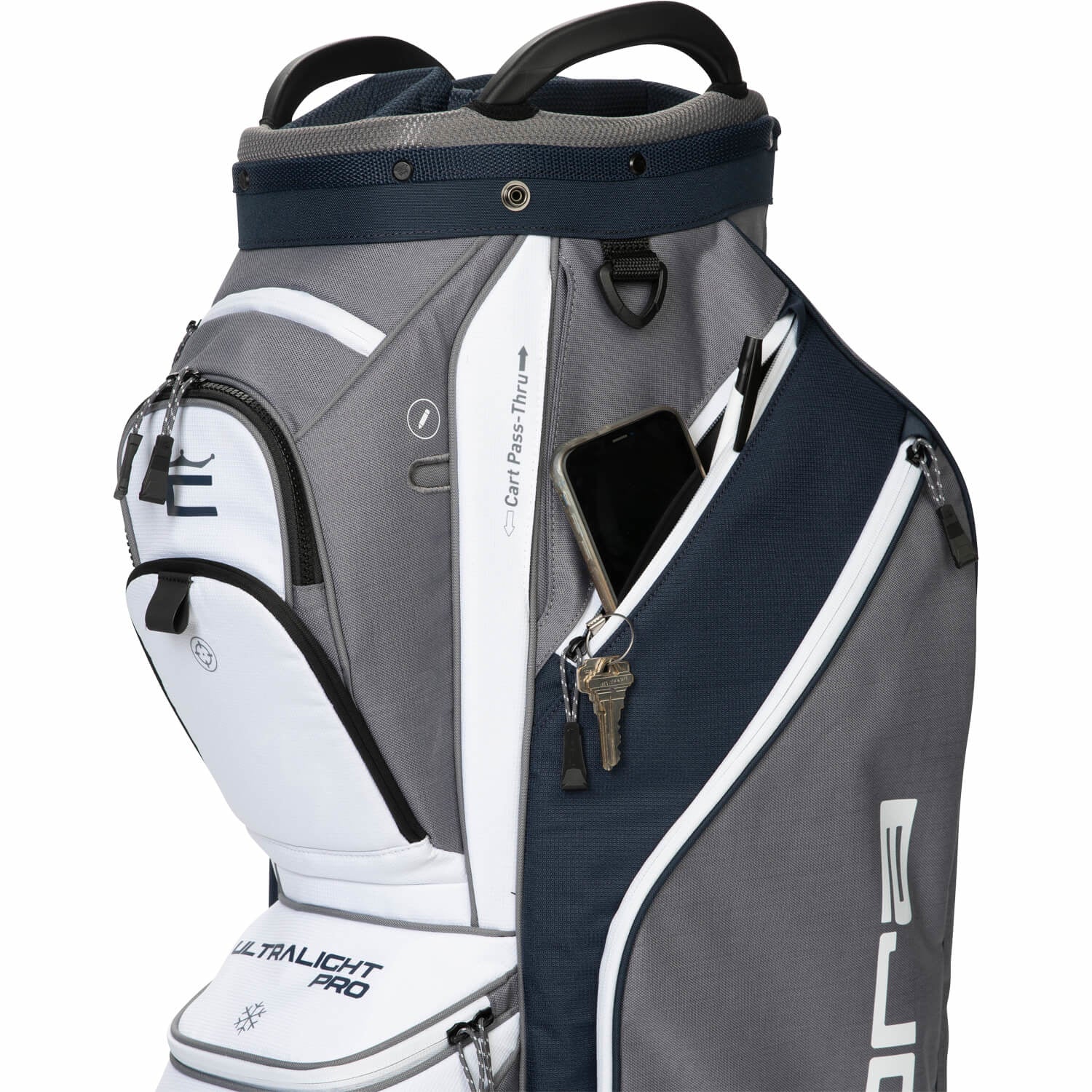 Cobra Ultralight Pro cartbag grijs/wit