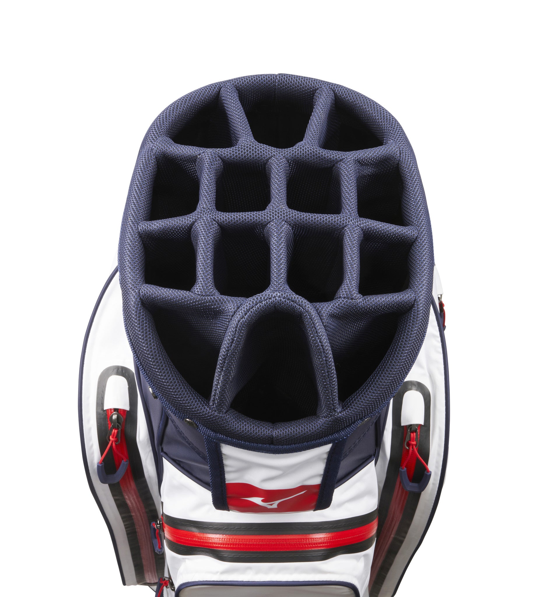 Mizuno BR DRI Cartbag wit/navy