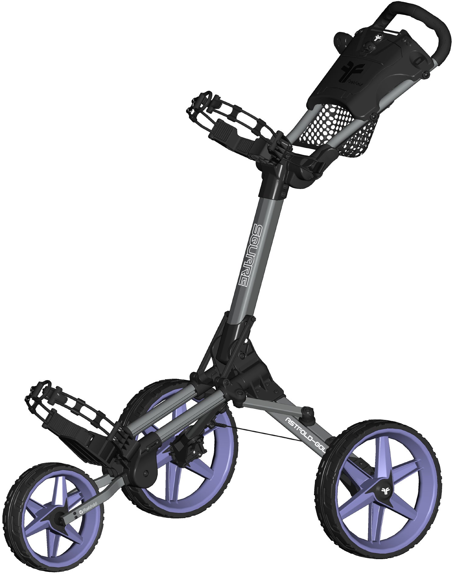 Fastfold Square trolley grijs/paars