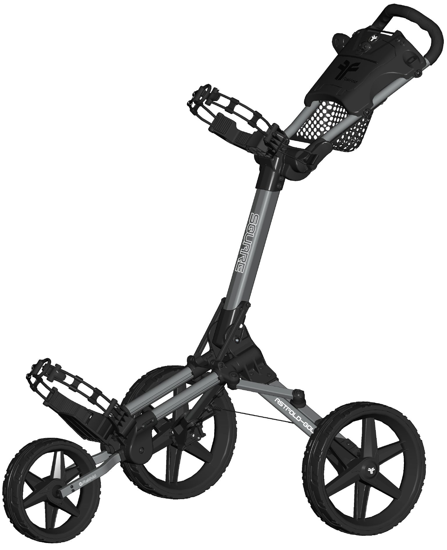 Fastfold Square trolley grijs/zwart