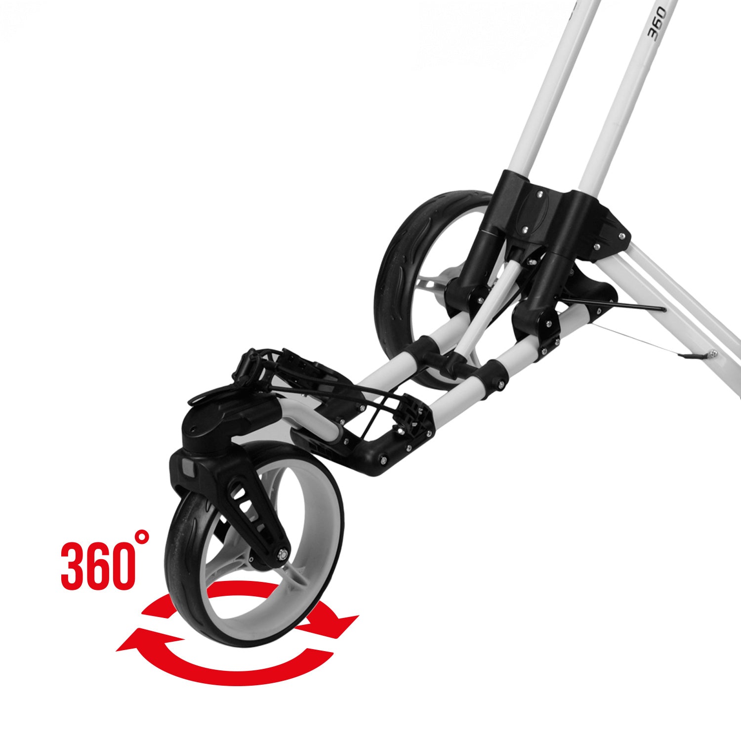 Fastfold Flex 360 golftrolley grijs/zwart