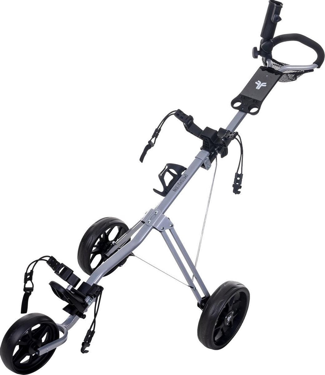 Fastfold Force golftrolley zilver