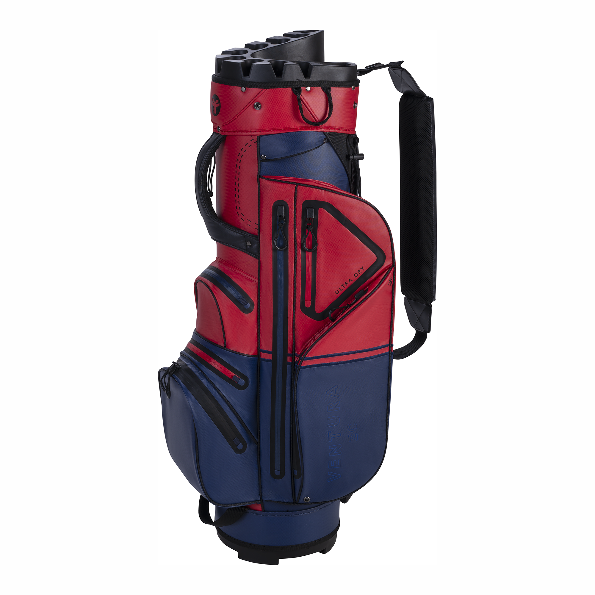 Fastfold 10 Ventura cartbag navy/rood