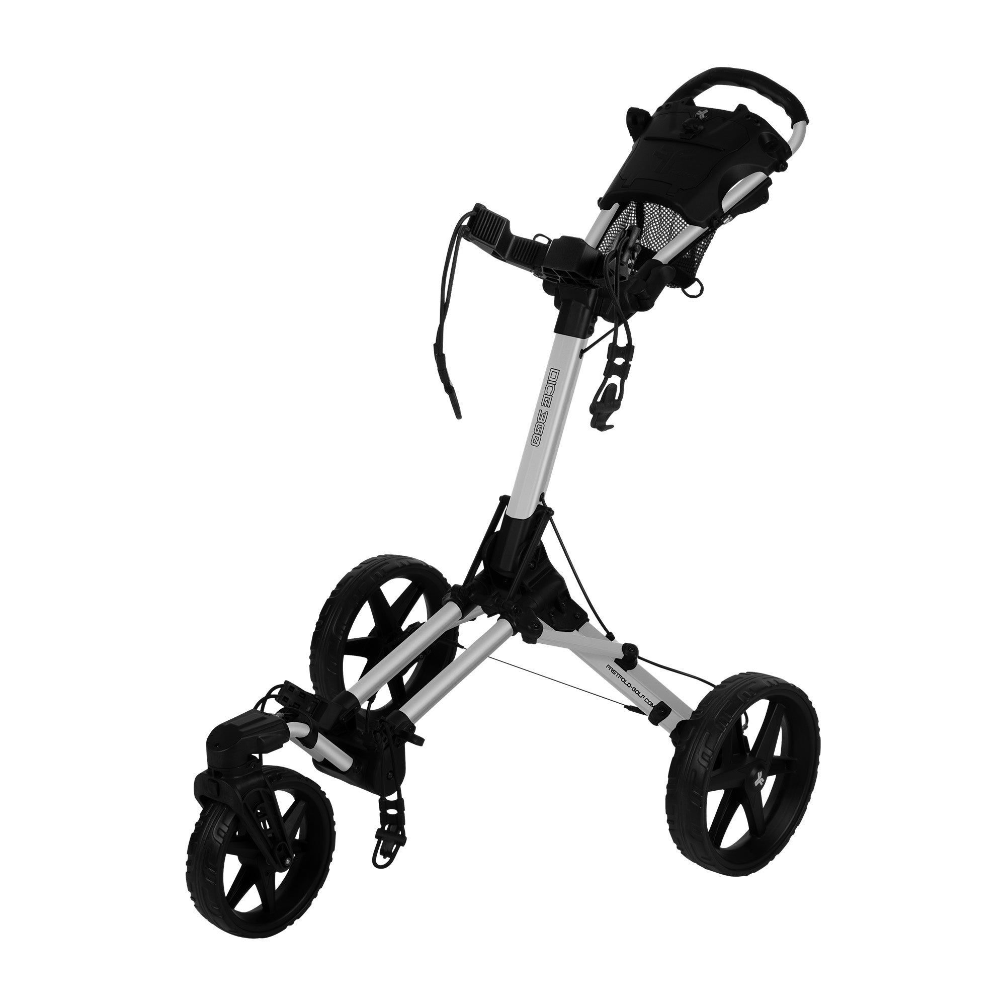 Fastfold Dice golftrolley zilver/zwart