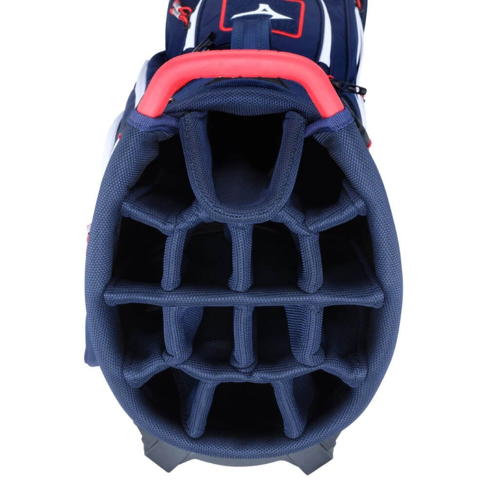 Mizuno BR DX hybrid standbag  navy/rood