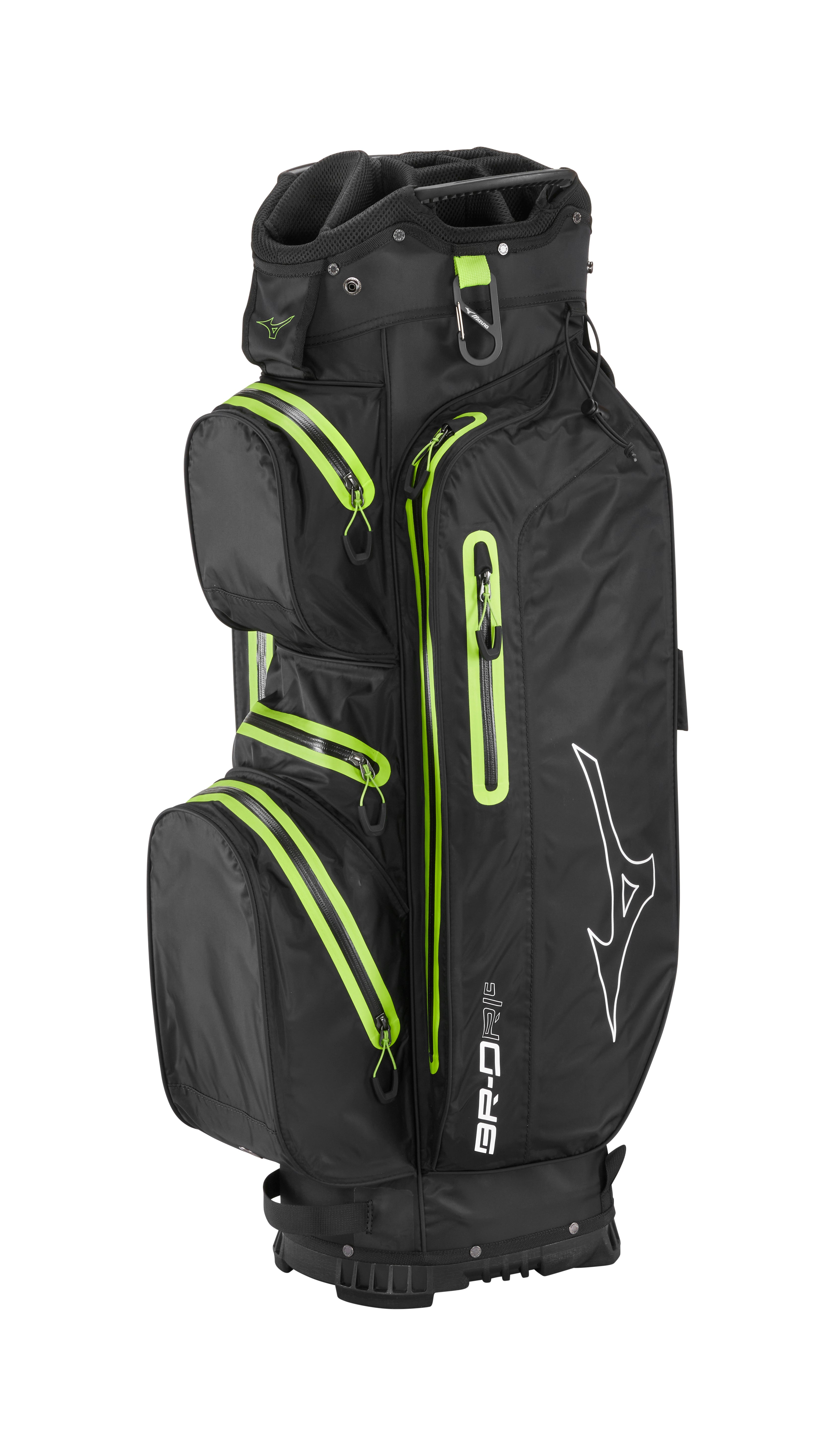 mizuno br dri cartbag zwart groen